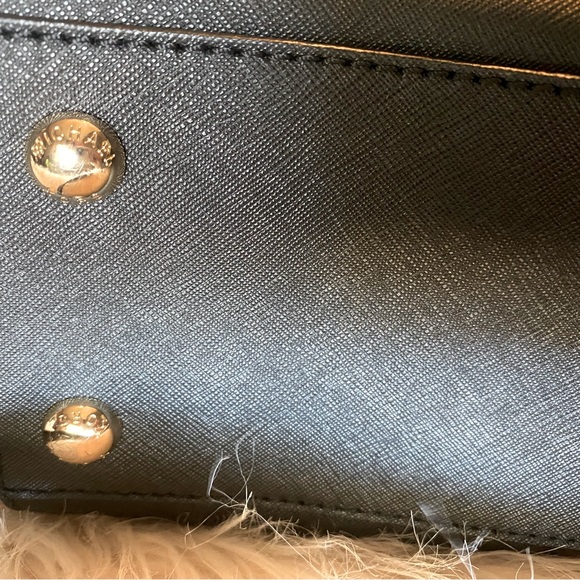 EUC Black & Gold Michael Kors Saffiano “Hamilton” Tote - Picture 3 of 7